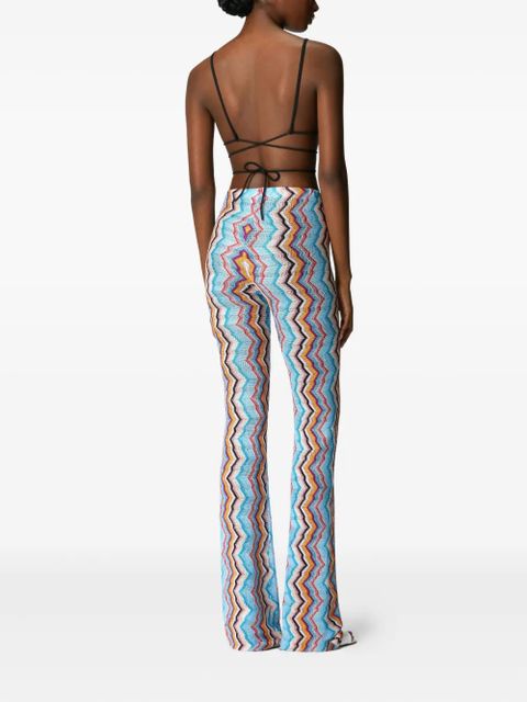 Missoni Zigzag-pattern trousers - Blue