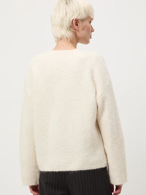 Medicine sweter z wełną alpaki kolor beżowy