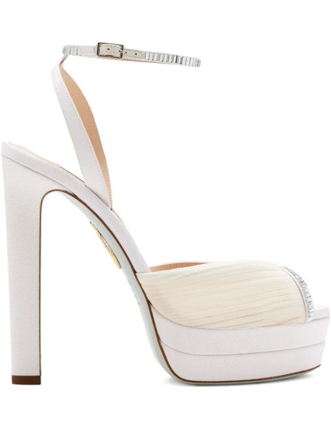 Aquazzura 130mm Be Mine sandals - White - zdjęcie produktu nr 1