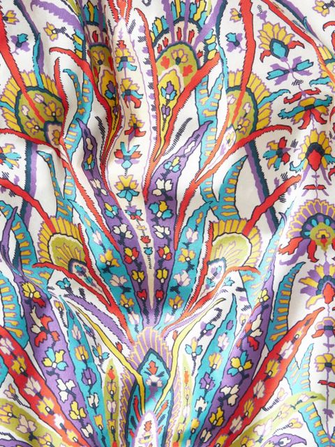 ETRO printed midi dress - White