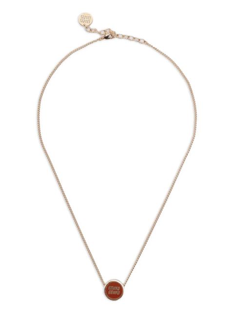 Miu Miu logo necklace - Metallic - zdjęcie produktu nr 1
