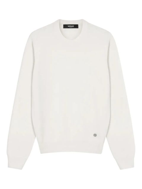 Versace round-logo sweater - White - zdjęcie produktu nr 1