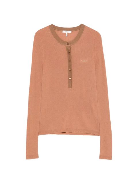 Chloé long-sleeve T-shirt - Brown - zdjęcie produktu nr 1