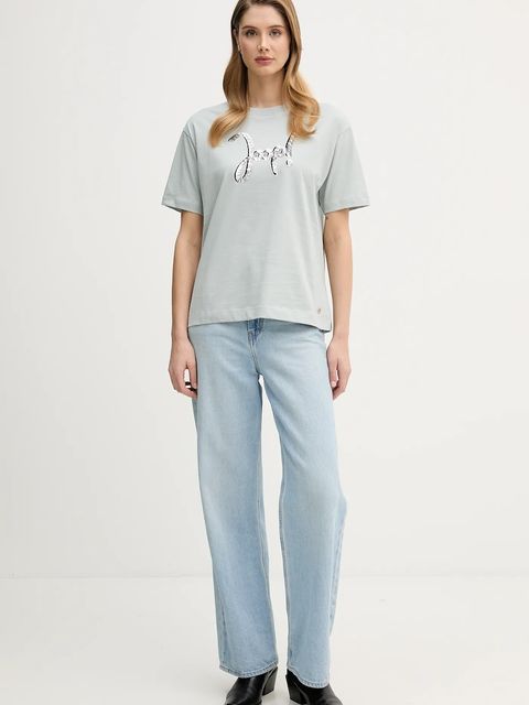 Joop! t-shirt bawełniany damski kolor zielony 30100828 - zdjęcie produktu nr 2