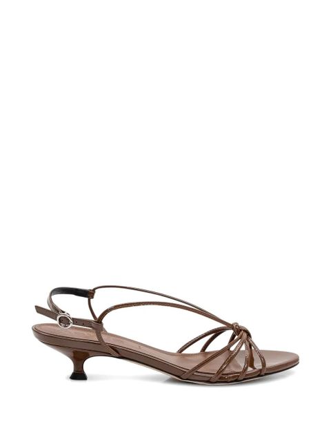 Aeyde Amara knotted strap sandals - Brown - zdjęcie produktu nr 1