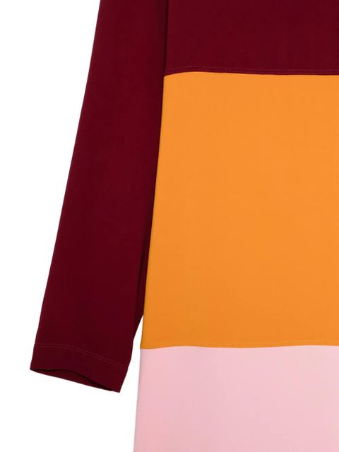 Missoni colour-block embellished dress - Red