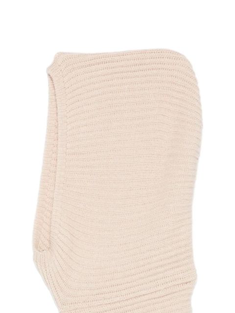 SOLOTRE scarf-detail balaclava - Neutrals