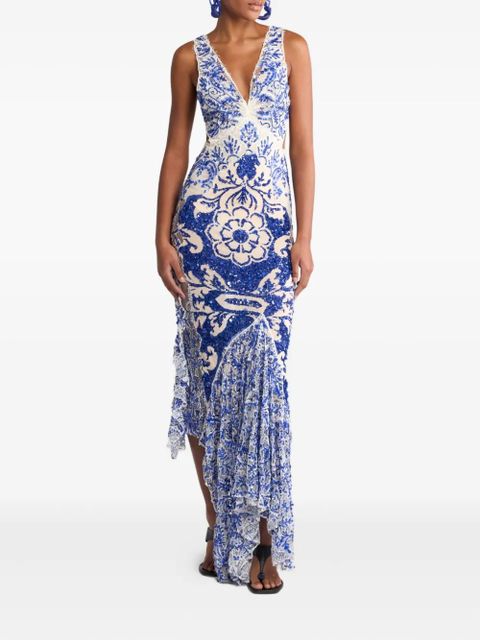 ETRO sequin-embroidered dress - Blue - zdjęcie produktu nr 2