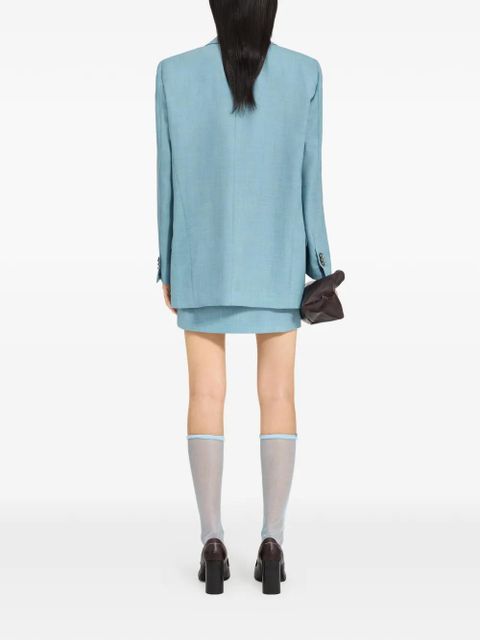 MM6 Maison Margiela long-sleeves blazer - Blue