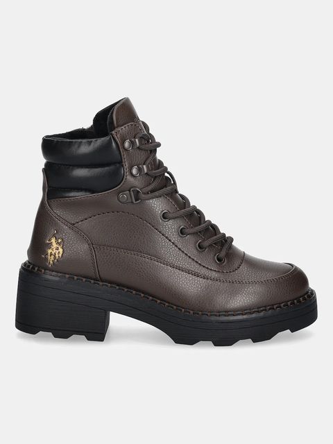 U.S. Polo Assn. workery HANNAH001 damskie kolor brązowy na słupku lekko ocieplone HANNAH001W/EY1 - zdjęcie produktu nr 2