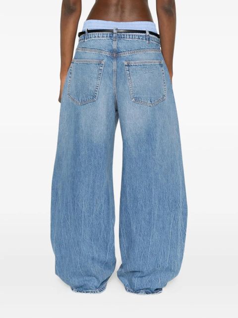 Alexander Wang pocket belted jeans - Blue