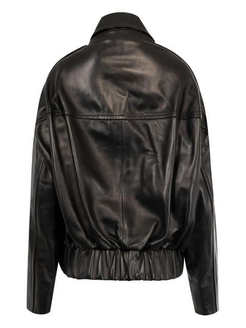 KHAITE Owey leather jacket - Black - zdjęcie produktu nr 2
