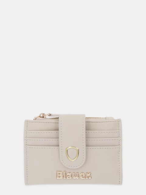 Blauer portfel damski z imitacji skóry - zdjęcie produktu nr 2