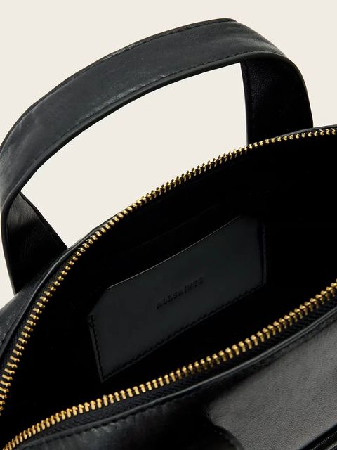 AllSaints torebka skórzana kolor czarny W510XD