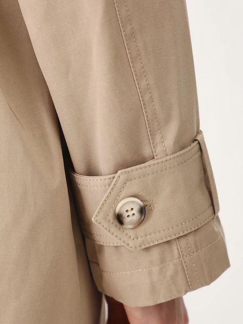 Medicine trencz damski kolor beżowy przejściowy