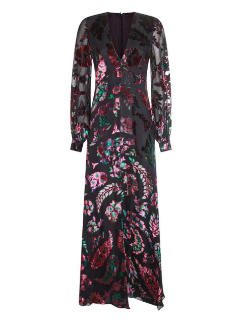 ETRO floral-velvet maxi dress - Blue - zdjęcie produktu nr 1