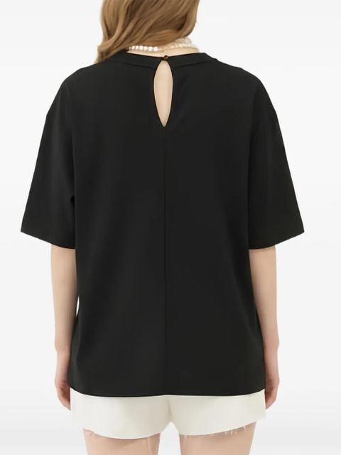 Eleh open back T-shirt - Black - zdjęcie produktu nr 2