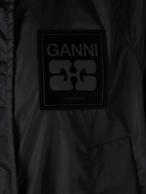GANNI Flyweight hooded parka - Black
