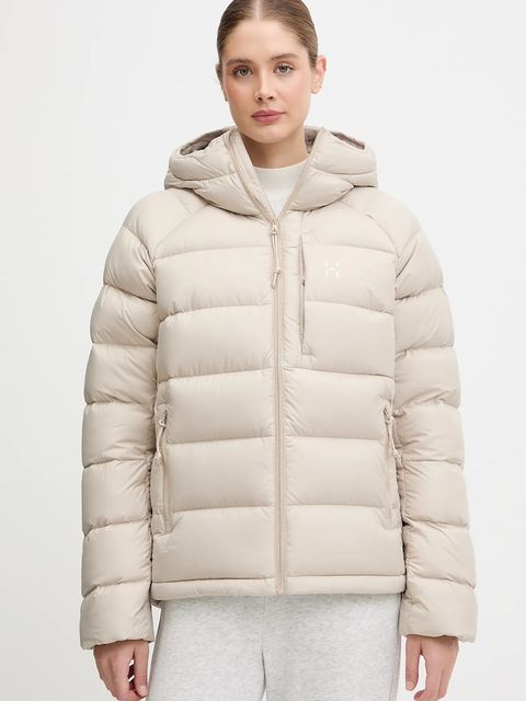 Haglöfs kurtka puchowa Rosson Down damska kolor beżowy zimowa 607468 - zdjęcie produktu nr 1