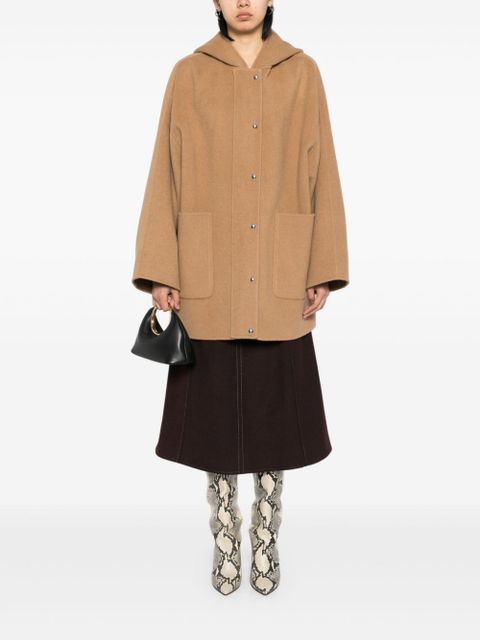 KHAITE belted coat - Brown