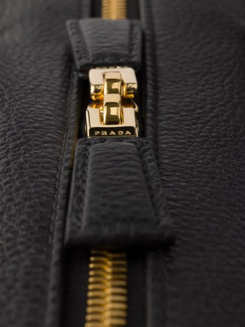 Prada large leather tote bag - Black