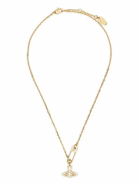 Vivienne Westwood logo pendant necklace - Gold