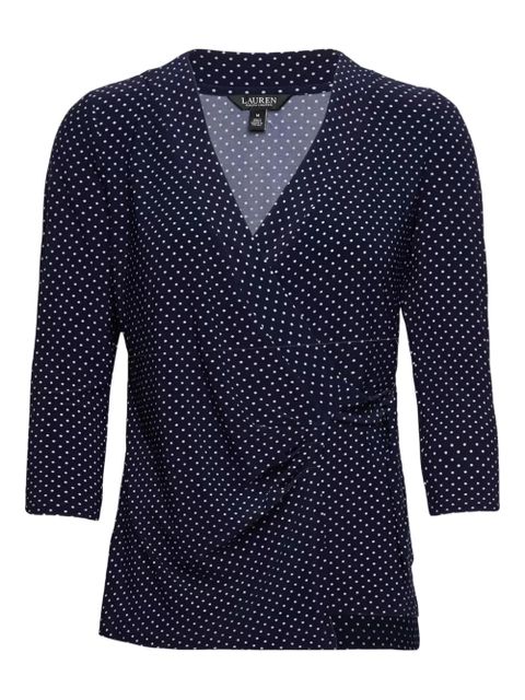 Lauren Ralph Lauren polka-dot tie blouse - Blue - zdjęcie produktu nr 1