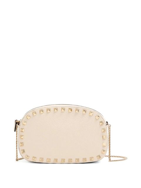 Valentino Garavani Rockstud embellished cross bag - Neutrals