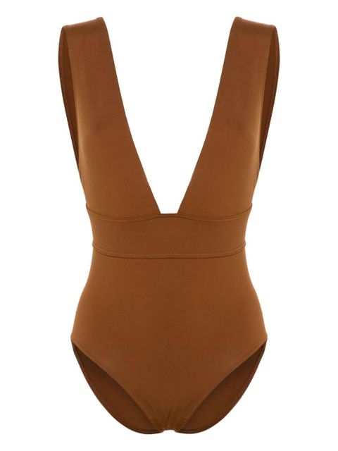 ERES Pigment V-neck swimsuit - Brown - zdjęcie produktu nr 1