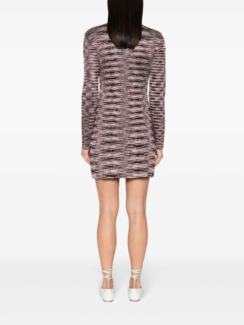 Missoni sequin-embellished zigzag mini dress - Pink