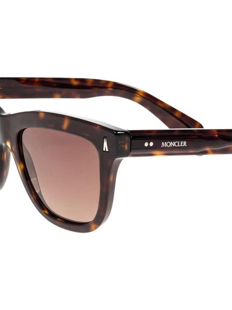 Moncler Eyewear tortoiseshell-effect square-frame sunglasses - Brown - zdjęcie produktu nr 2