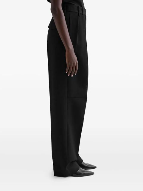 Jil Sander pleated belt-loops trousers - Black - zdjęcie produktu nr 1