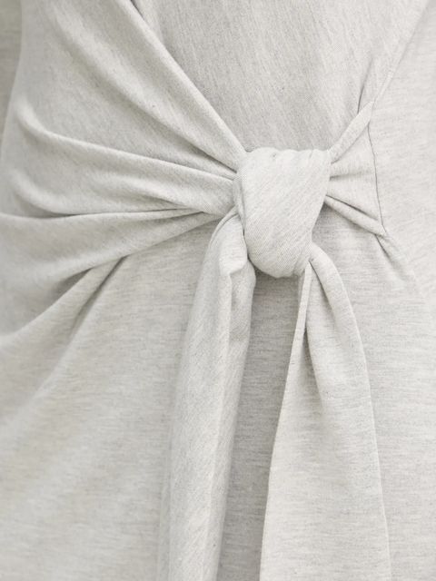 BOSS Orange sukienka kolor szary maxi prosta 50547821