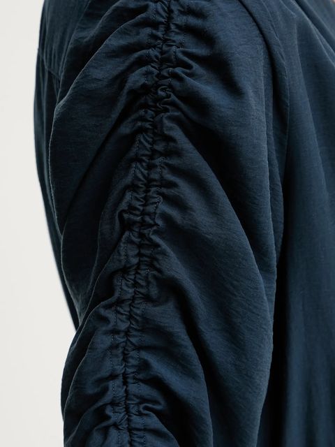 BOSS Orange sukienka kolor granatowy midi rozkloszowana