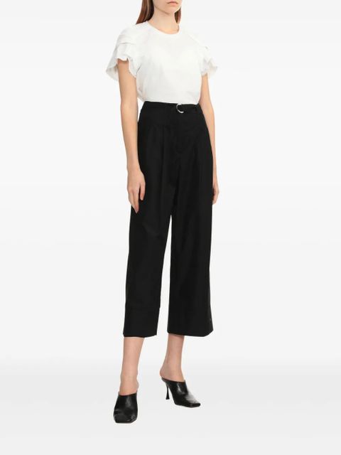 3.1 Phillip Lim draped-detail T-shirt - White