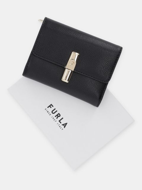 Furla portfel skórzany damski kolor czarny WP00564 ARE000 O6000