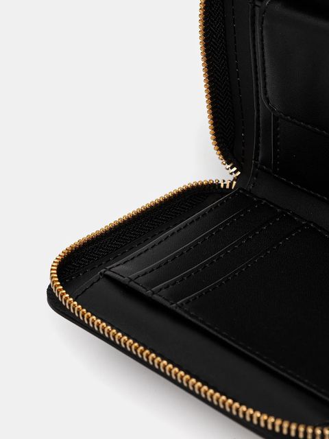 Love Moschino portfel damski kolor czarny JC5613PP0NKD0000