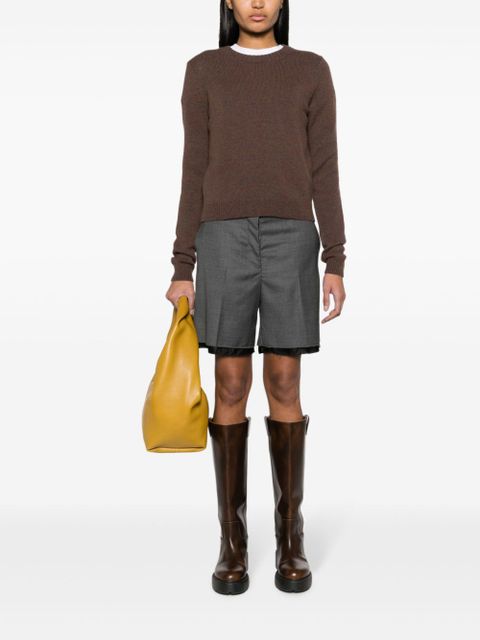 Miu Miu Grisaille Bermuda shorts - Grey