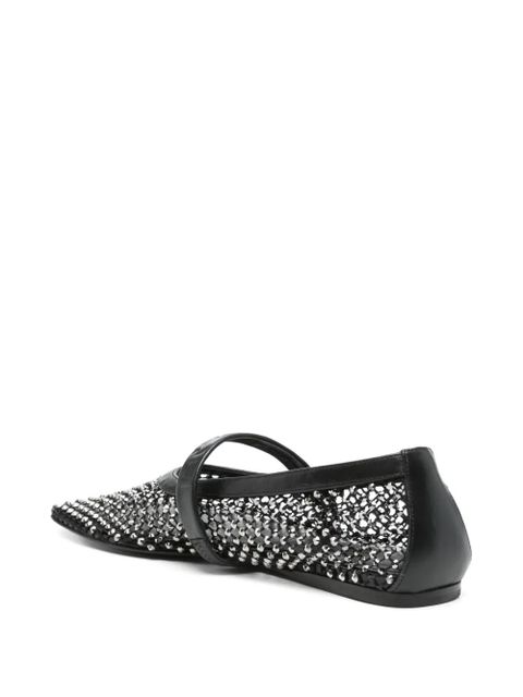 Marni crystal-embellished ballet flats - Black