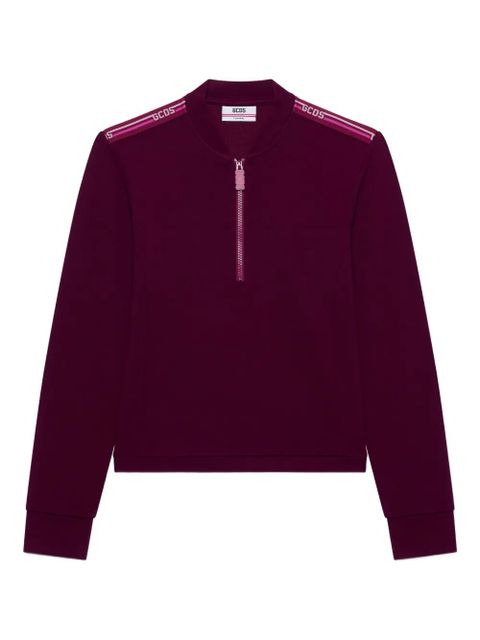 GCDS zip detail sweatshirt - Red - zdjęcie produktu nr 1
