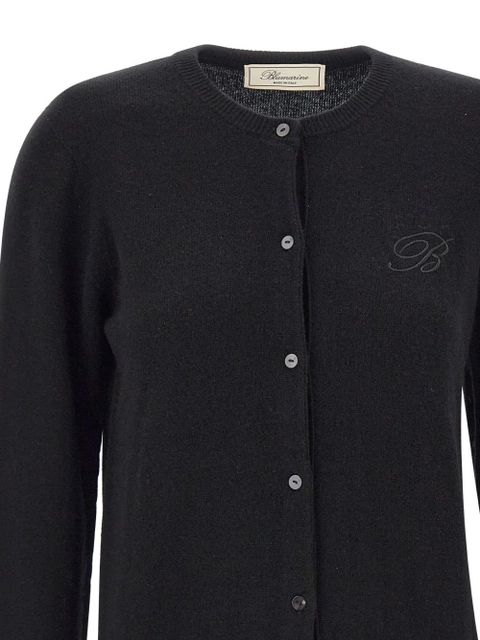 Blumarine embroidered logo button cardigan - Black - zdjęcie produktu nr 2