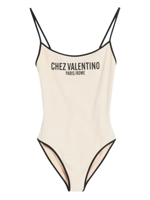 Valentino Garavani piqué swimsuit - Neutrals
