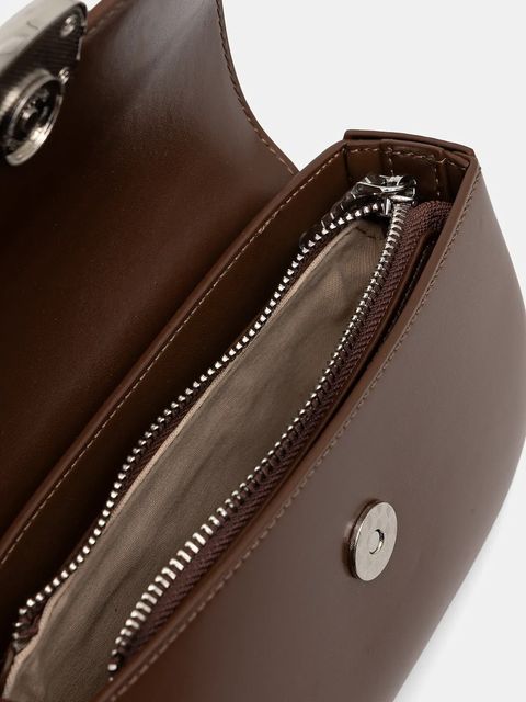 Answear.LAB torebka skórzana kolor brązowy