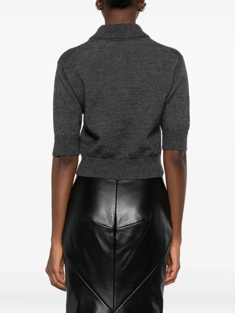 Givenchy short-sleeve logo polo-neck knitwear - Grey - zdjęcie produktu nr 2