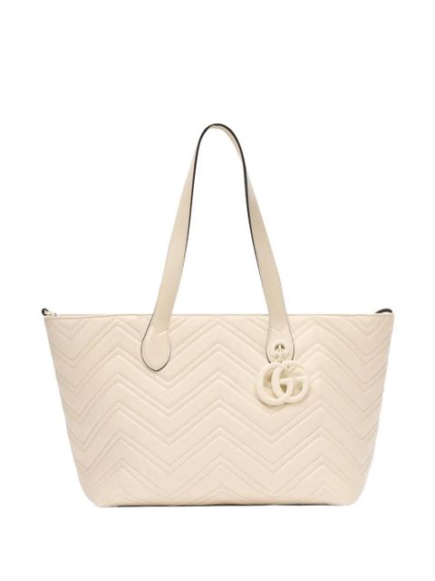 Gucci medium logo-pendant tote bag - Neutrals - zdjęcie produktu nr 1