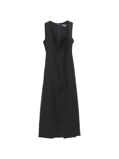 Jacquemus square-neck midi dress - Black - zdjęcie produktu nr 1