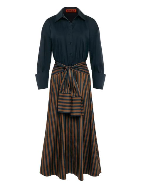 Simon Miller Inna striped poplin maxi dress - Black - zdjęcie produktu nr 1