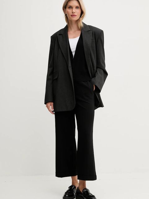 United Colors of Benetton kardigan z dodatkiem wełny damski kolor czarny lekki 102HD6052