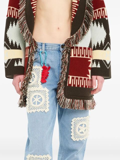 Alanui Lobster crochet keyring - Red