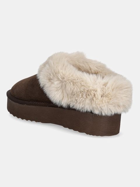 Steve Madden kapcie Snow kolor brązowy 11005021 - zdjęcie produktu nr 2